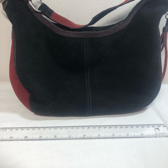 Vintage Hush Puppies Genuine Suede Hobo style purse bag 1980s Throwback - Picture 4 of 16